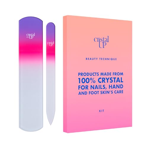Crystal Nail and Feet Care Kit (2-Piece Set / Purple & Fucsia)