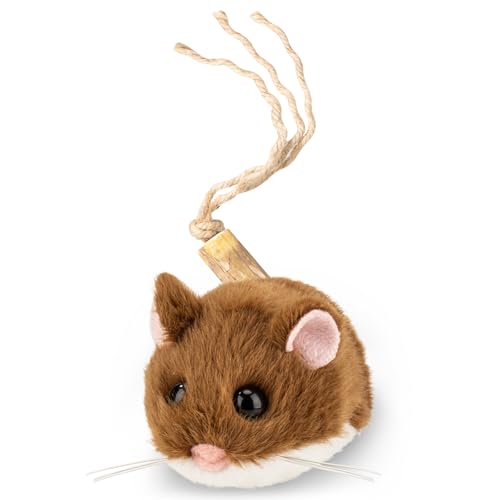 Interactive MigiMouse Cat Toy 360° Rolling & Spin with Wiggling Tail for Indoor Cats Smart Motion Sensor