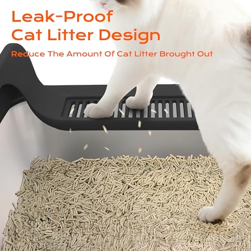 XXXL Stainless Steel Litter Box (XXX-Large / Black)