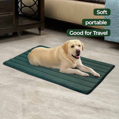 Dog Crate Pad (48.0"L x 30.0"W x 0.8"Th / Green, 1 Pack)
