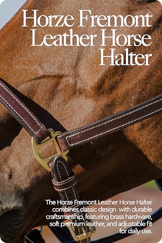 Fremont Soft Synthetic Leather Horse Halter (Brown / Horse)