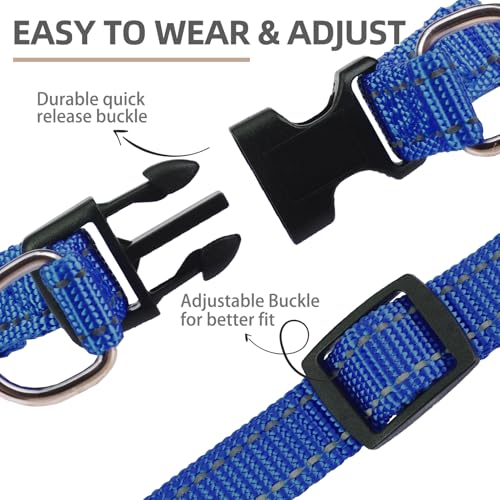 No Pull Dog Harness Small Sized Step (Navy Blue(Reflective) / Small)