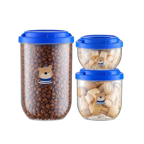 3 Pack Airtight Dog Treat Container Set