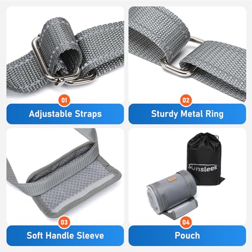 Dog Lift Harness for Large Dogs Adjustable Dog Sling for Back Legs (Grey / X-Large)