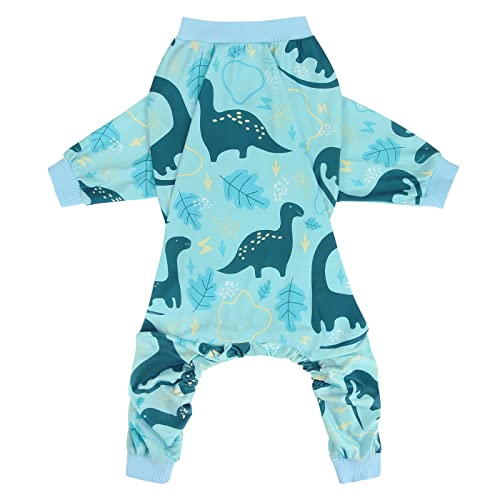 Dog Pajamas One Piece Light Comfy Pjs Pet Costume M (X-Large / Dinosaurs)