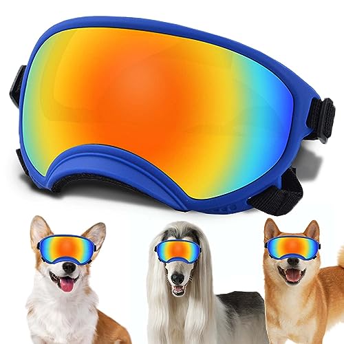 Medium Dog Sunglasses with Adjustable Strap UV Protection