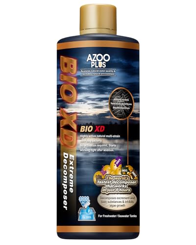 PLUS BIO XD Extreme Decomposer Nitrifying Bacteria for Freshwater and Saltwater Fish Tank 33.8 Ounces (33.8 oz)
