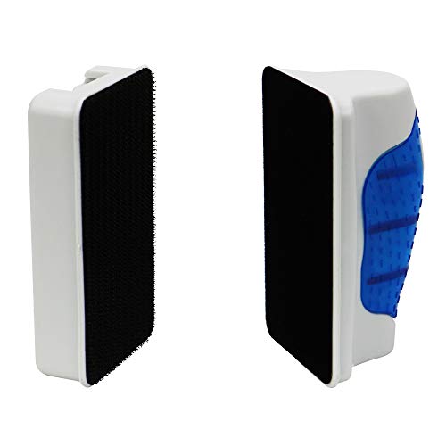 Magnetic Aquarium Fish Tank Glass Algae Glass Cleaner Scrubber Floating Clean Brush (M / Blue)