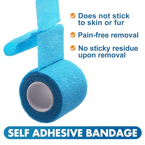 10 Rolls Self Adhesive Vet Wrap (2 Inch x 5 yards)