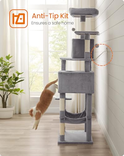 Cat Tree 73.2 (73.2 Inches / Light Gray)