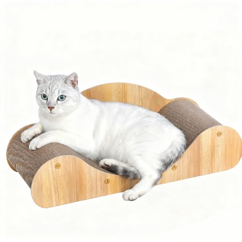 Cat Scratcher Cardboard Bed (Sofa Yellow)