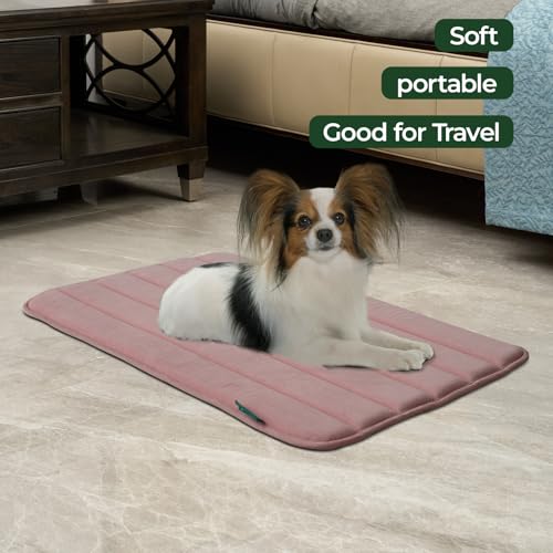 Dog Crate Pad (30.0"L x 19.0"W x 0.8"Th / Mellow Rose, 1 Pack)