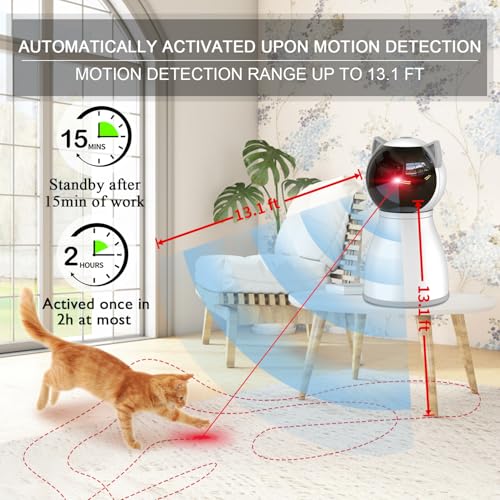 Interactive Cat Toys Laser for Indoor Cats (White)
