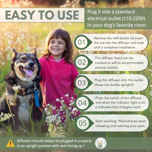 Dog Pheromone Calming Diffuser Kit (6 packs - Duck Diffuser)