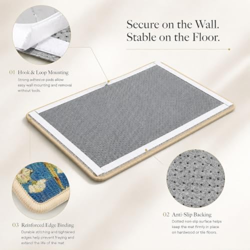 Art Sisal Cat Scratcher Mat (Almond Blossoms)