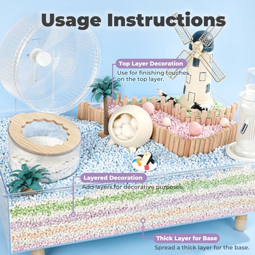 Rabbit Bedding Guinea Pig Bedding Paper Pellet Bedding (3.96lbs / Blueberry)