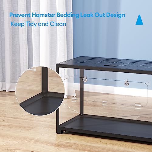 Hamster Cage 2.0 (31.4"L x 17.6"W x 20.6"H / Black)