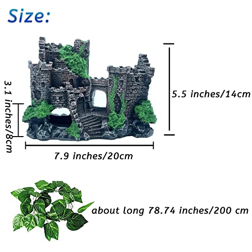 Bearded Dragon Tank Castle Decorations