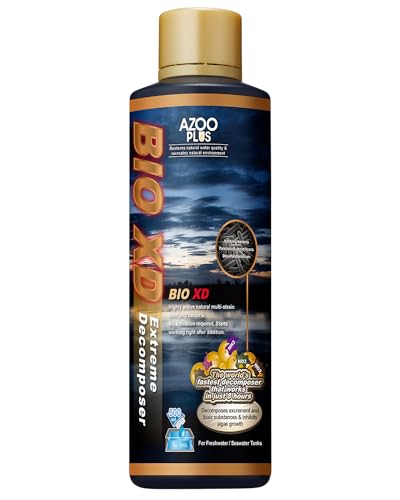 PLUS BIO XD Extreme Decomposer Nitrifying Bacteria for Freshwater and Saltwater Fish Tank 16.9 Ounces (16.9 oz)