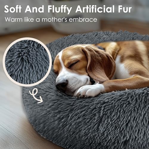Dog & Cat Bed (Dark Grey / 20.0"L x 20.0"W x 8.0"Th)