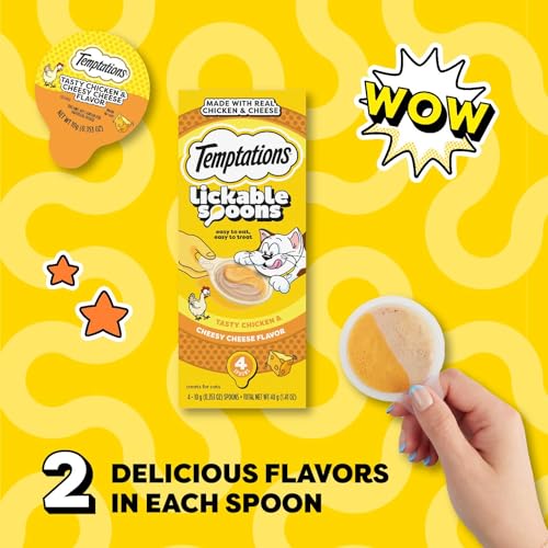 Lickable Spoons Wet Cat Treats (4 Count (Pack of 12))