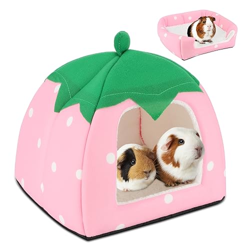 Guinea Pig Bed Hideout (Strawberry Pink)
