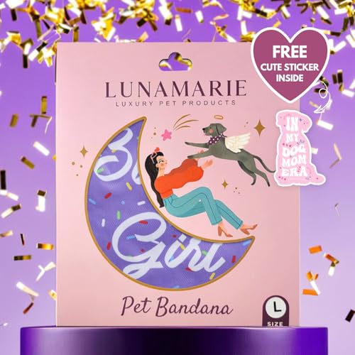 Luxury Pet Birthday Bandanas (Birthday Girl Purple / Small)