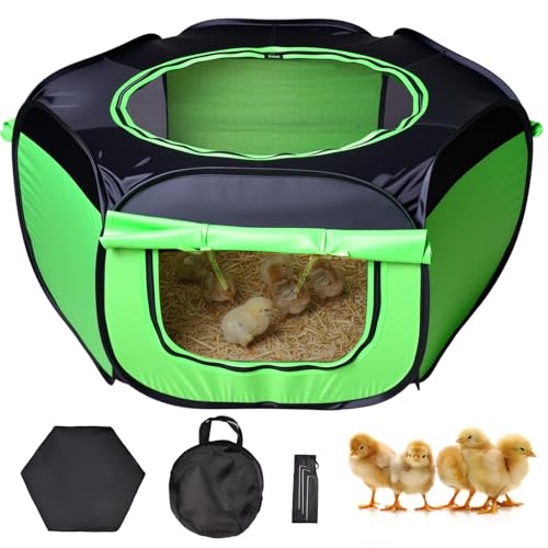 Brooder Box for Chick Starter Kit (Chicken Brooder Tent,Green)