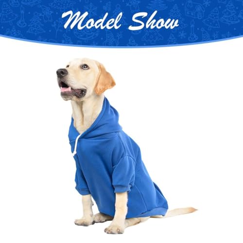 Dog Hoodie for Large Medium Small Dogs (Blue / XX-Large)