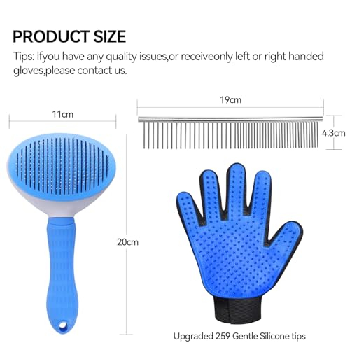 Dog & Cat Brush (4PCS-Blue)