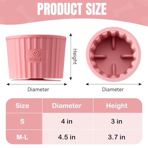 Dog Lick Bowl (S / Pink)