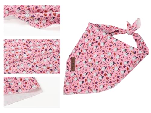 Halloween Pink Dog Bandana (Boo Halloween / Large (Pack of 1))