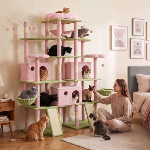 80 Inch Extra Large Flower Cat Tree w (Flower)
