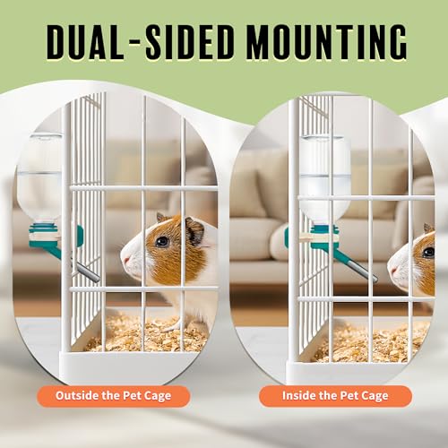 No Drip Small Animal Water Bottle (C128 Green / Guinea Pigs-Small Bunnies-Ferrets)