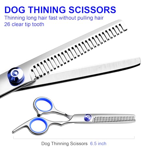 Dog Grooming Scissors Kit (Blue)