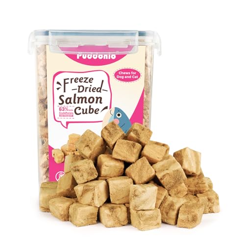 Freeze Dried Salmon Treats for Dogs & Cats (10.6 Ounce (Pack of 1))