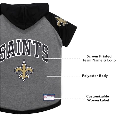 NFL New Orleans Saints Hoodie for Dogs & Cats (Medium / New Orleans Saints)