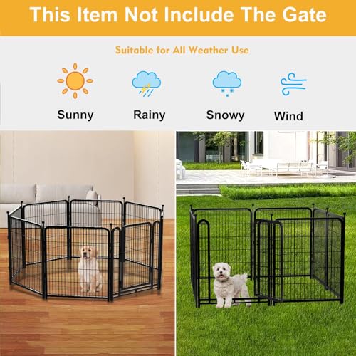 Garden Fence 40 Inch 14 Panels Without Gate