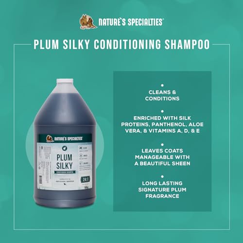 Plum Silky Ultra Concentrated Dog Shampoo Conditioner (1gal)