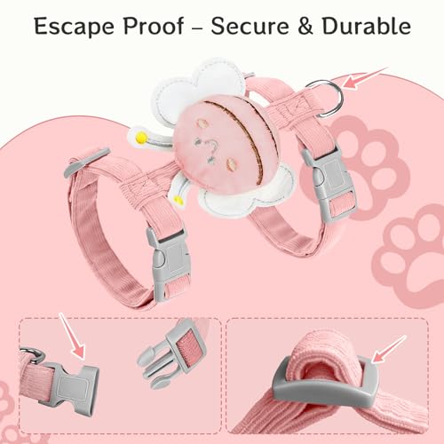Cat Harness and Leash Set (Cherry Blossom Pink)