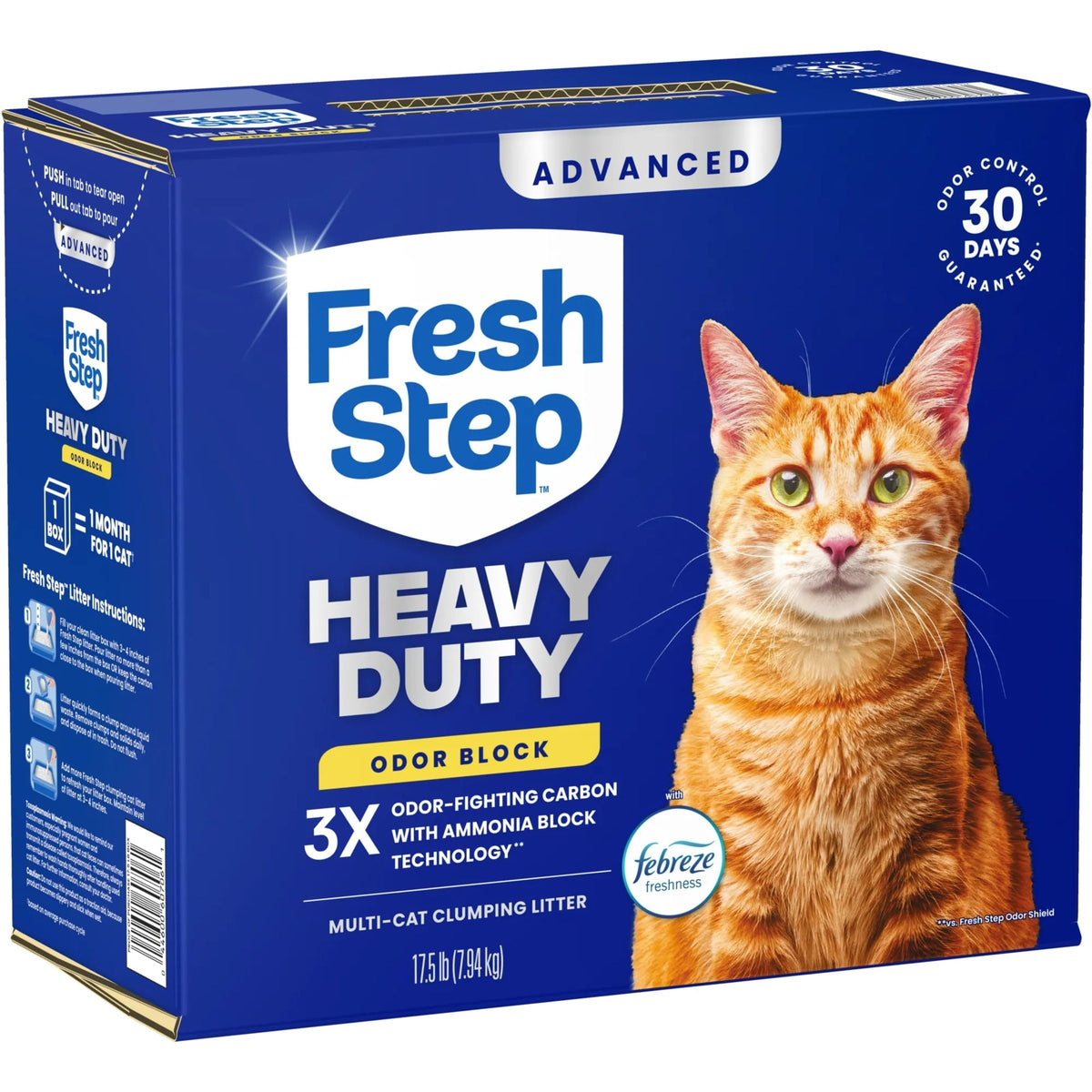Advanced Heavy Duty Multi Cat Clumping Cat Litter (17.5 lb (Pack of 1))