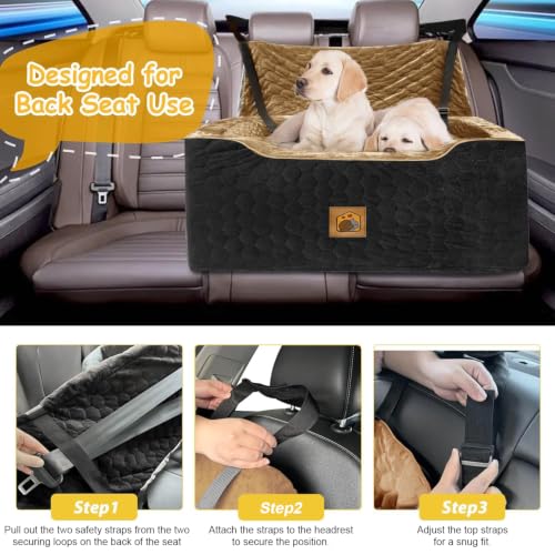 Dog Car Seat for Medium (BlackBrown / Large)