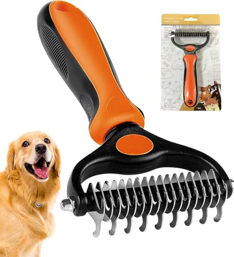 Undercoat Rake for Dogs (Orange)