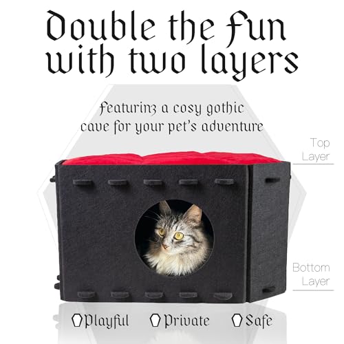 Gothic Cat Bed for Indoor Cats or Pets