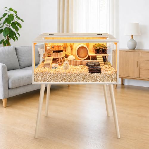 Hamster Cage Wooden Chew Proof (24.0"L x 16.0"W x 40.0"H)