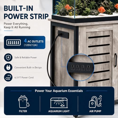 55 75 Gallon Fish Tank Stand (Grey / 55-75 Gallon)
