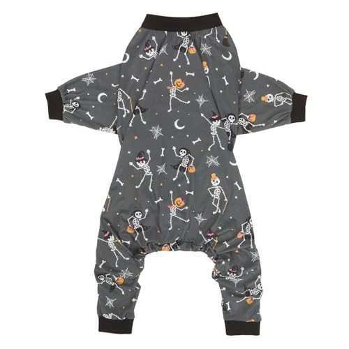Dog Pajamas One Piece Light Comfy Pjs Pet Costume M (XX-Large / Skeleton Bones)