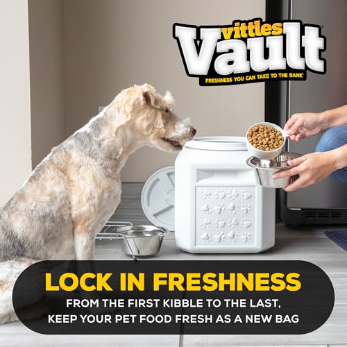 Vittles Vault Vittles Vault Pawprint Food Storage Container + Scoop (25 Pounds)