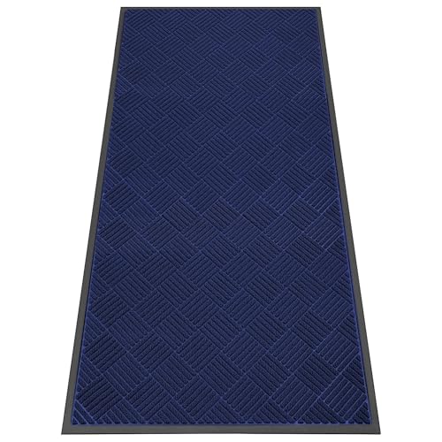 Indoor Outdoor Door Mat (Blue Diamond / 3' x 6' (Rectangular))