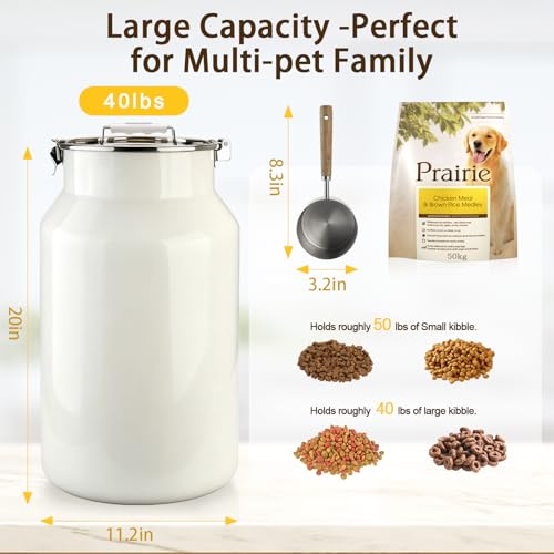 Dog Cat Food Storage Container 40 lb (38 Qt)